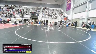 33 lbs Round 1 - McKenzie Astorino, PA vs Ella Pechnyo, CO