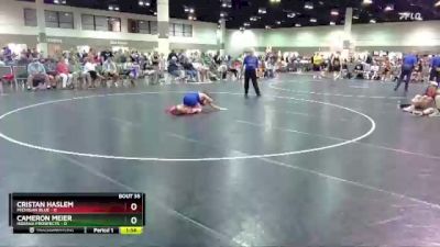 106 lbs Placement Matches (16 Team) - Cameron Meier, Indiana Prospects vs Cristan Haslem, Michigan Blue