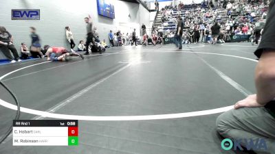 105 lbs Rr Rnd 1 - Connor Hobart, Carl Albert vs Madilyn Robinson, Harrah Little League Wrestling