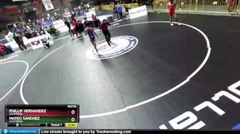 106 lbs 1st Place Match - Phillip Hernandez, California vs Mateo Sanchez, California