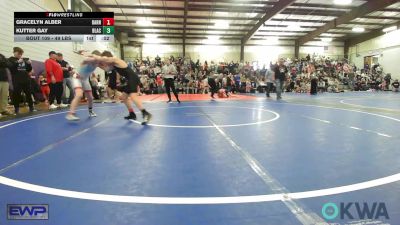 90 lbs Rr Rnd 1 - Maverick Depperschmidt, Cowboy Wrestling Club vs Jackie Allen, Collinsville Cardinal Youth Wrestling