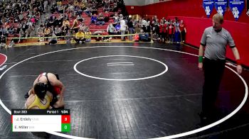 152 lbs Champ. Round 3 - Jonah Erdely, Frazier vs Elijah Miller, Greensburg Salem Hs