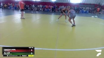 138 lbs Round 1 (4 Team) - Eli Cox, Indianola vs Timothy Kohl, Princeton
