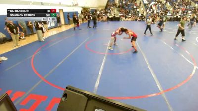 132 lbs Quarterfinal - Solomon Resnick, Capistrano Valley High School vs Kai Randolph, Manhattan Beach