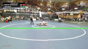 132 lbs Champ. Round 1 - Bentley Sutherland, Oberlin-Decatur Community HS vs Tate Scott, Eureka HS