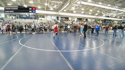 120 lbs Cons. Round 1 - Jarom Hansen, Empire Wrestling Club vs Liam Hunt, Sanderson Wrestling Academy