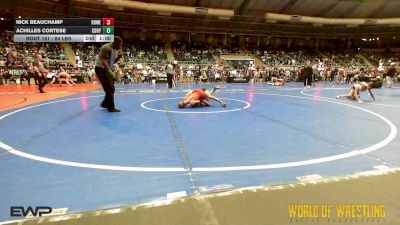84 lbs Consi Of 8 #1 - Bowen Freisberg, Caney Valley Wrestling vs Javier Flores, Sutherland