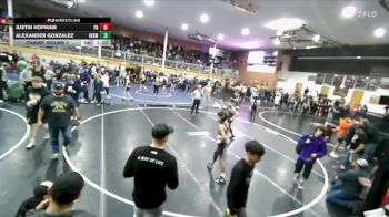 98 lbs Champ. Round 1 - Justin Hopkins, Priest River vs Alexander Gonzalez, Hermiston