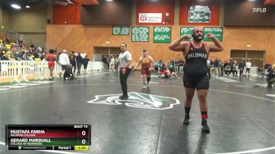 285 lbs Champ. Round 1 - Gerard Marshall, College Of Redwoods vs Mustafa Farha, Palomar College