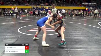 100 lbs Round Of 16 - Addison Keem, Cambridge Springs vs Layla Namerow, Downingtown East
