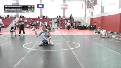 130 lbs Quarterfinal - Kyle Rollin Menuez, Black Fox vs Santiago Chrisjohn, Journeymen