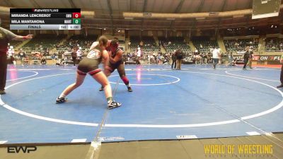 150 lbs Final - Miranda Lencrerot, The Glasgow Wrestling Academy vs Mila Mantanona, MANTANONA-TC