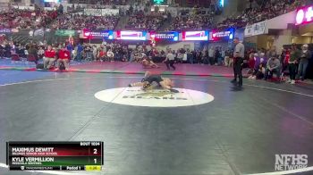 AA - 132 lbs Champ. Round 1 - Maximus DeWitt, Billings Senior High School vs Kyle Vermillion, Missoula Sentinel