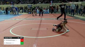 37 lbs Quarterfinal - Rivers Tahdooahnippah, Elgin Grapplers vs Cayden Peterson, Moore Lions