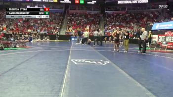 3A-144 lbs Cons. Round 5 - Trenton Byers, Council Bluffs Abraham Lincoln vs Camron Bennett, Valley, West Des Moines