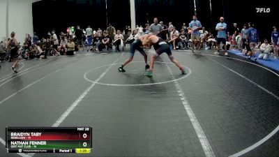 96 lbs Round 3 (8 Team) - Braidyn Taby, Rebellion vs Nathan Fenner, Grit Mat Club