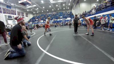 126 lbs Consi Of 8 #2 - Jentry Hudlow, Redskins Wrestling Club vs Tucker Layne, Midwest City Bombers Youth Wrestling Club