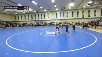 165 lbs Cons. Round 2 - Evan Haferkorn, Lakeland vs Christian Gilbert, Carthage College