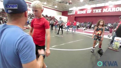 76 lbs Rr Rnd 1 - Hudsen Earnest, OKC Saints Wrestling vs Tucker Coffman, Piedmont