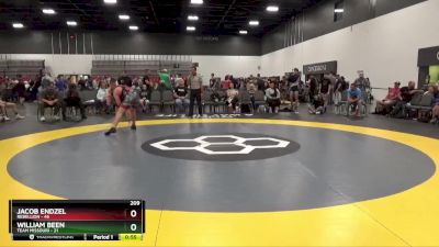 209 lbs Quarterfinals (8 Team) - Jacob Endzel, Rebellion vs William Been, Team Missouri