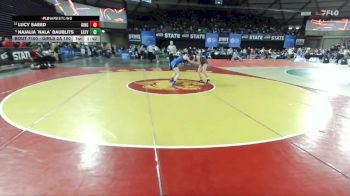 Girls 2A 100 lbs Champ. Round 2 - Najalia `Nala` Baublits, Eatonville (Girls) vs Lucy Saeed, Kingston (Girls)