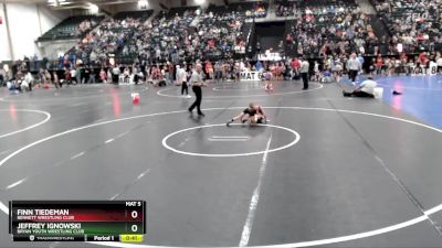 52 lbs Quarterfinal - Finn Tiedeman, Bennett Wrestling Club vs Jeffrey Ignowski, Bryan Youth Wrestling Club