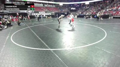 D3-144 lbs Quarterfinal - Colton Klug, Brillion vs Swayne Stencil, Marathon