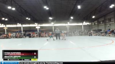 54 lbs Round 1 (3 Team) - Tytan Humphries, Sublime Wrestling Academy vs Braxton Abrams, Idaho Falls / Rigby