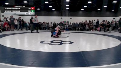 105 lbs Round 1 (6 Team) - Dominik Coleman, Steel Valley Renegades Wrestling Club vs Bradyn Tompkins, Dundee Wrestling