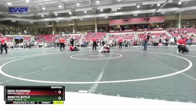 90 lbs Semifinal - Remi Downing, Greater Heights vs Brekyn Boyle, Honey Badger