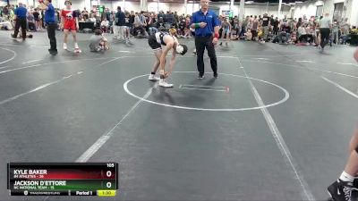 105 lbs Round 4 (8 Team) - Kyle Baker, 84 Athletes vs Jackson D`Ettore, NC National Team