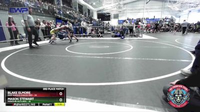 84 lbs Placement (4 Team) - Mason Stewart, Missouri Outlaws vs Blake Elmore, East Kansas Eagles Red