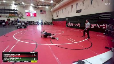 132 lbs Round 2 - Lincoln Scaffidi, Castle View vs Keller Mansfield, Ralston Valley