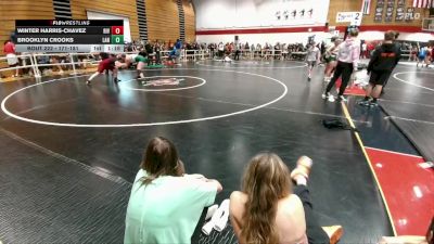 171-181 lbs Quarterfinal - Brooklyn Crooks, Lander Middle School vs Winter Harris-Chavez, Riverton Middle School