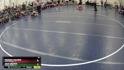 75 lbs Round 2 (6 Team) - Dion Brown, Kansas Mamba vs Maddex Maurer, Iowa USA Grey