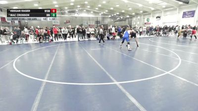 165 lbs Quarters - Keegan Rager, Wyoming vs Mac Crosson, Sebolt Wrestling Academy
