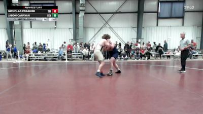 285 lbs Quarterfinal - Nicholas Ebrahimi, Trinity vs Jason Canavan, Southern Maine