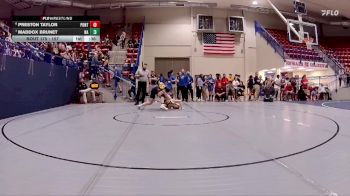 157 lbs Cons. Round 3 - Maddox Brunet, New Albany High School vs Preston Taylor, Pontotoc City