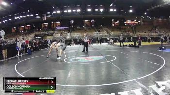 144 lbs Quarterfinal - Michael Kersey, First Baptist (Naples) vs Colson Hoffman, Central (Carroll)