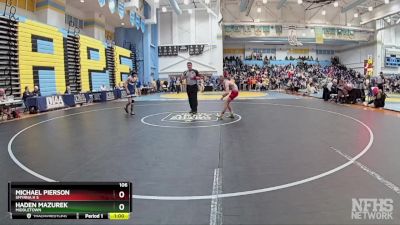 106 lbs Cons. Round 1 - Haden Mazurek, Middletown vs Michael Pierson, Smyrna H S