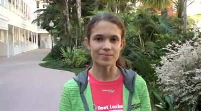 Julia Bos, 10th place girls at the 2011 Foot Locker CC Championships