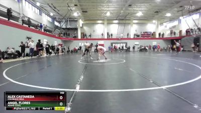 149 lbs Cons. Round 5 - Alex Castaneda, Colorado Mesa vs Angel Flores, Adams State