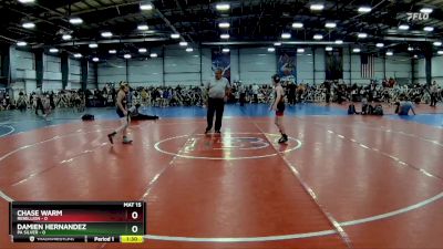 72 lbs Rd# 5- 3:45pm Friday Final Pool - Damien Hernandez, PA Silver vs Chase Warm, Rebellion