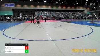 135 lbs Semifinal - Kahli Brown, Team Real Life vs Delilah Queen, Lil' Garage Wrestling