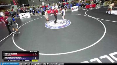 170 lbs Quarterfinal - Diego Robles, California vs Mason Ontiveros, Vasky BrosPitman Wrestling Club