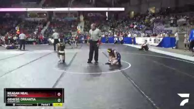 85 lbs Quarterfinal - Genesis Orrantia, Garden City vs Reagan Neal, Bluestem