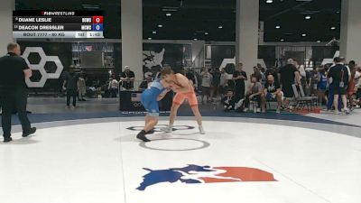 80 kg Cons. Quarters - Duane Leslie, Big Cat Wrestling Club vs Deacon Dressler, Maurer Coughlin Wrestling Club