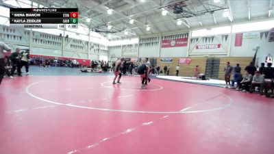 145 lbs Semifinal - Siena Bianchi, Stuart Hall vs Kayla Zeidler, Casa Grande