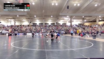A 150 lbs Quarterfinal - Nathaniel Calvillo, Fairview High School vs Austin Glass, Volunteer High School