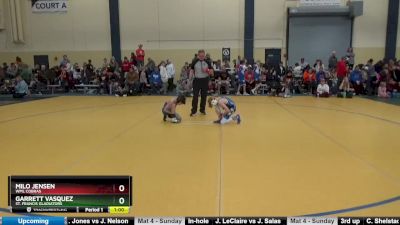 65 10U Cons. Round 1 - Garrett Vasquez, St. Francis Gladiators vs Milo Jensen, WML Cobras